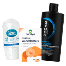 Alle Odorex, Freshup of Syoss of Curalyn wondpleisters